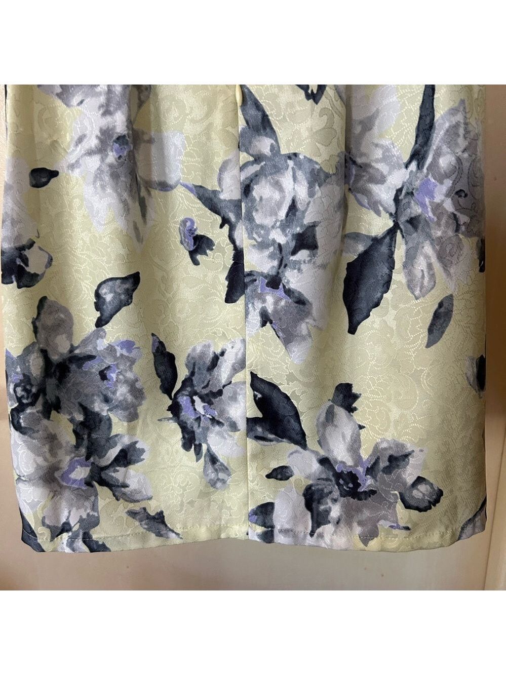 iena Retro Floral Mini Dress in Light Yellow and Gray size M - Picture 8 of 11